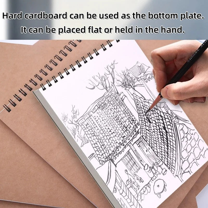 Set Of 2 Sketchbooks With Durable Covers, Perfect For Drawing And Sketching