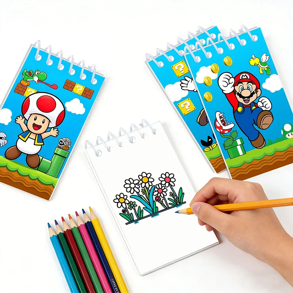 8/10pcs Cartoon Multi-Style School Notebooks Creative Memo Pads & Meeting Books - Assorted Designs for Organizing And Sketching