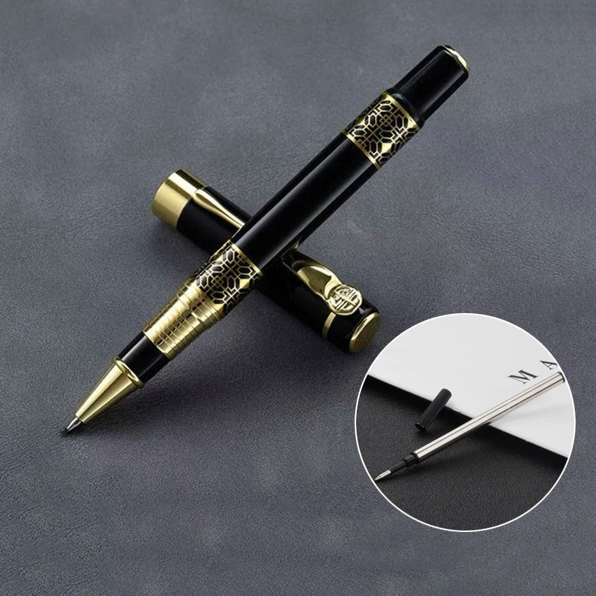 Metal Wood Grain Fountain Pen School Supplies Pens Student for Ballpoint Pen Stationery Supplies Fountain Pen High Quality