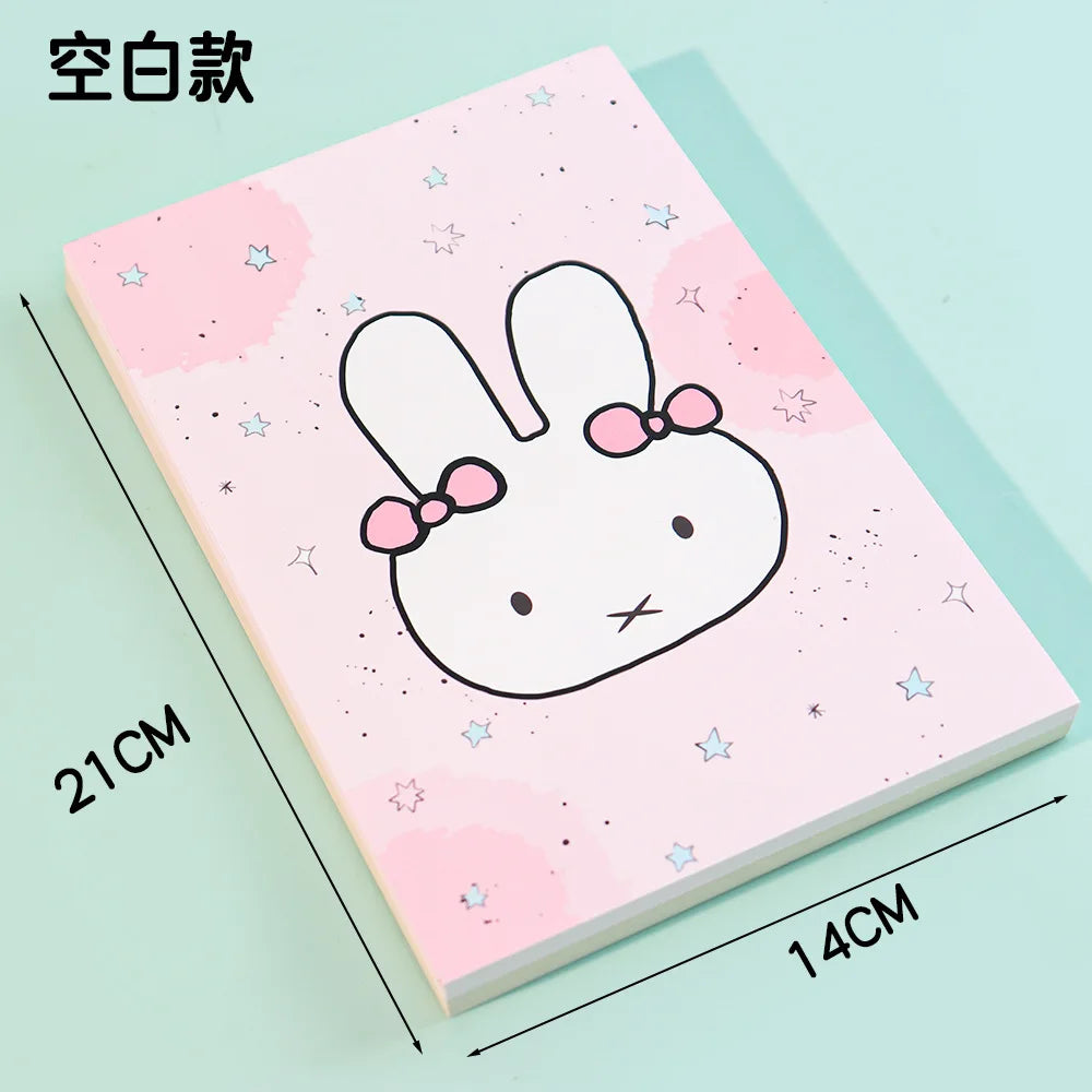 Kawaii Miffys Notebooks and Journals New Kids Anime Rabbit Notepad Student School Planner Memorandum Office Accessories Gifts