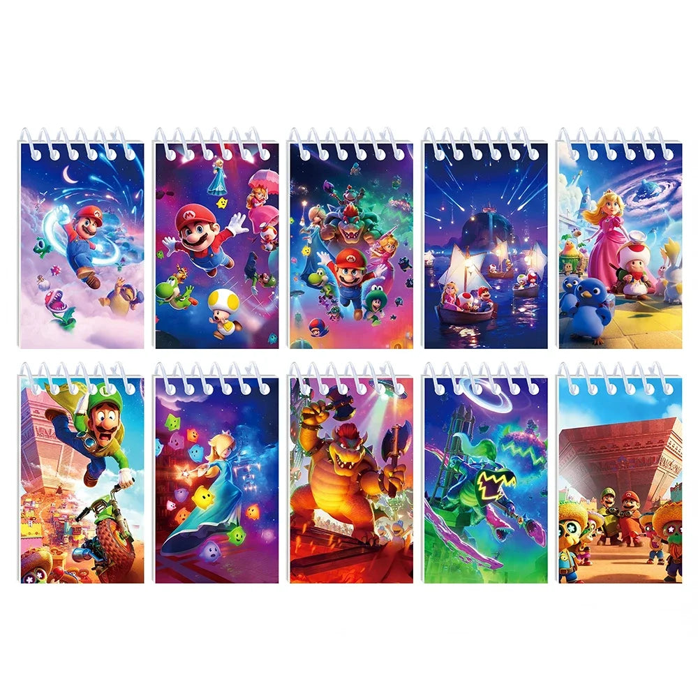 8/10pcs Cartoon Multi-Style School Notebooks Creative Memo Pads & Meeting Books - Assorted Designs for Organizing And Sketching