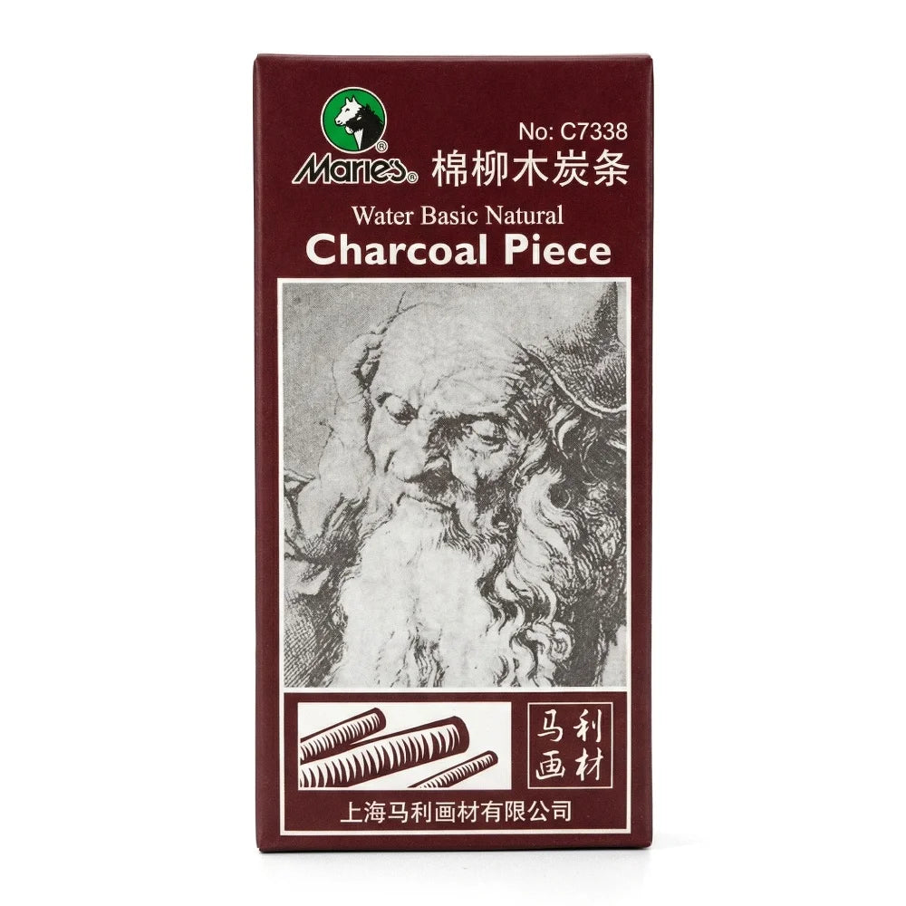 Marie's 8Pcs Willow Charcoal Sticks Professional Sketch Drawing Charcoal Bars for Artists Hand Painting Art Supplies
