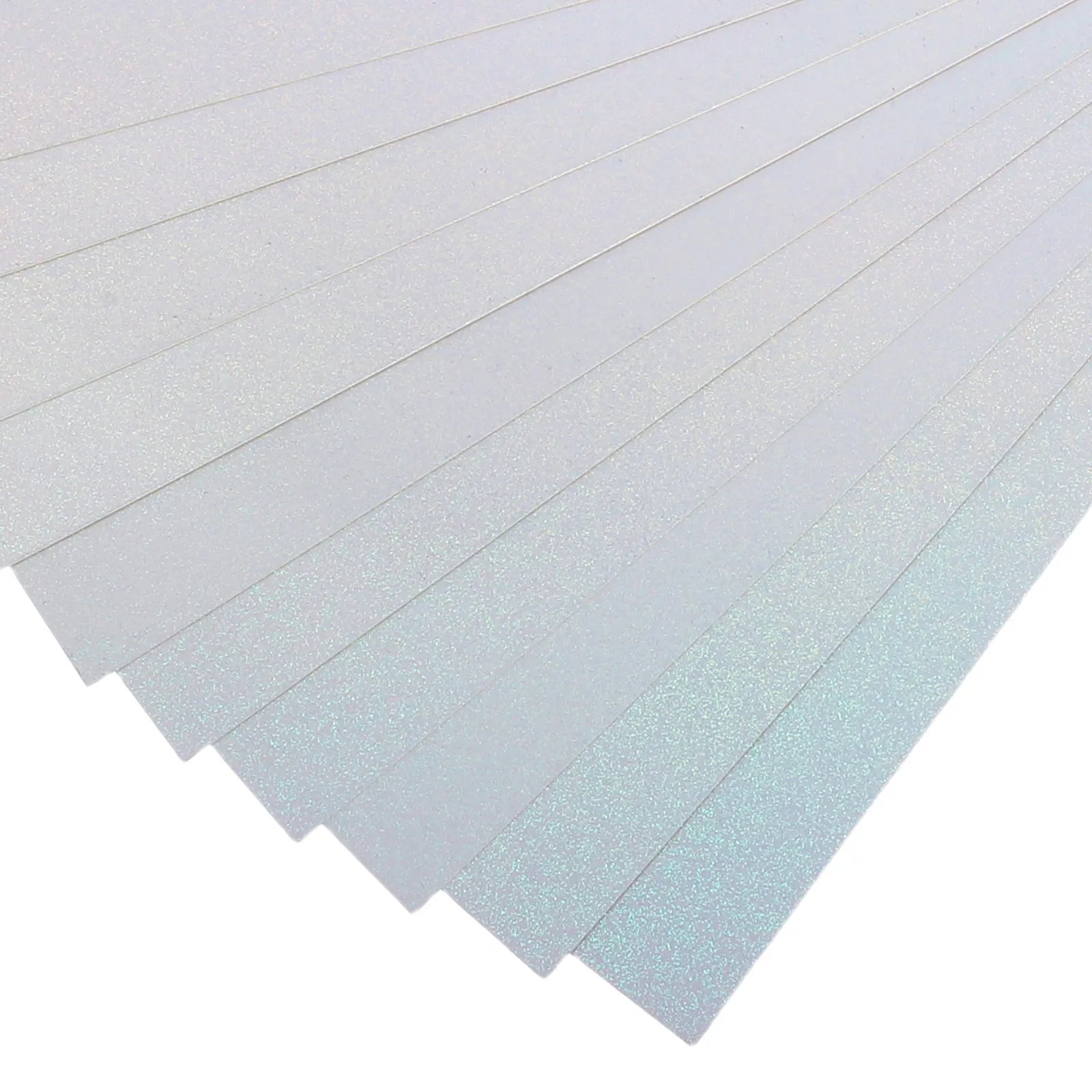 50Pcs Sparkle Holographic Cardstock Paper Thick Mirror Surface for Crafting Cards Scrapbooking DIY Decorations Stationery