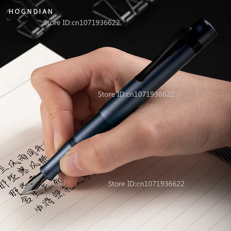 Limited Pink Hongdian M2 Mini Metaverse Sports Pocket Metal Fountain Pen 26# Nib School Office Supplies Writing Stationery Gift