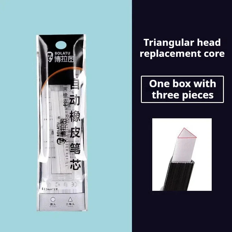 Eraser Pen Automatic Pencil Rubber Refillable Pen High Precision Sketching Drawing Correction Painting Erasers Art Supplies