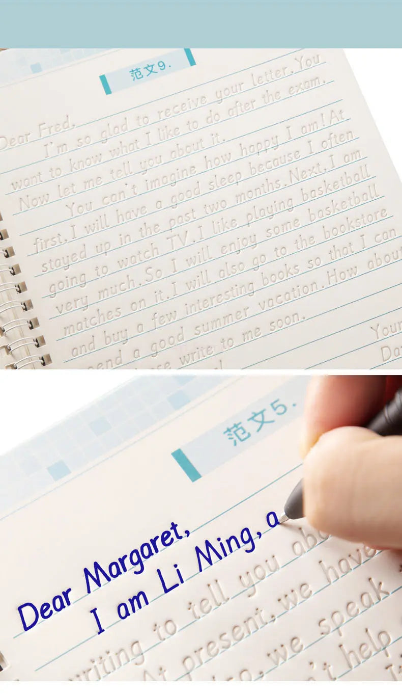 Students Practice Copybooks Learn English Composition Writing Handwriting Practice Book Hengshui Calligraphy Book 3D Reusable
