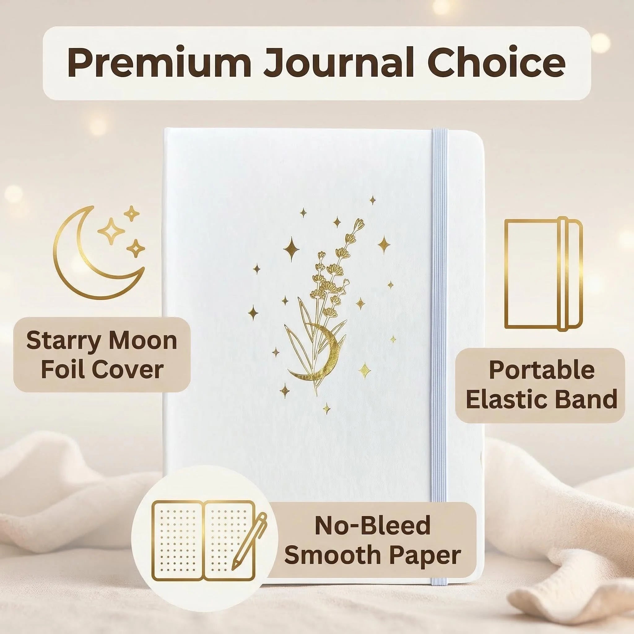 Sketch Journal Hardcover 160gsm Heavy Paper Artist Drawing Notebook 160 Numbered Pages Lay Flat Sketchbook