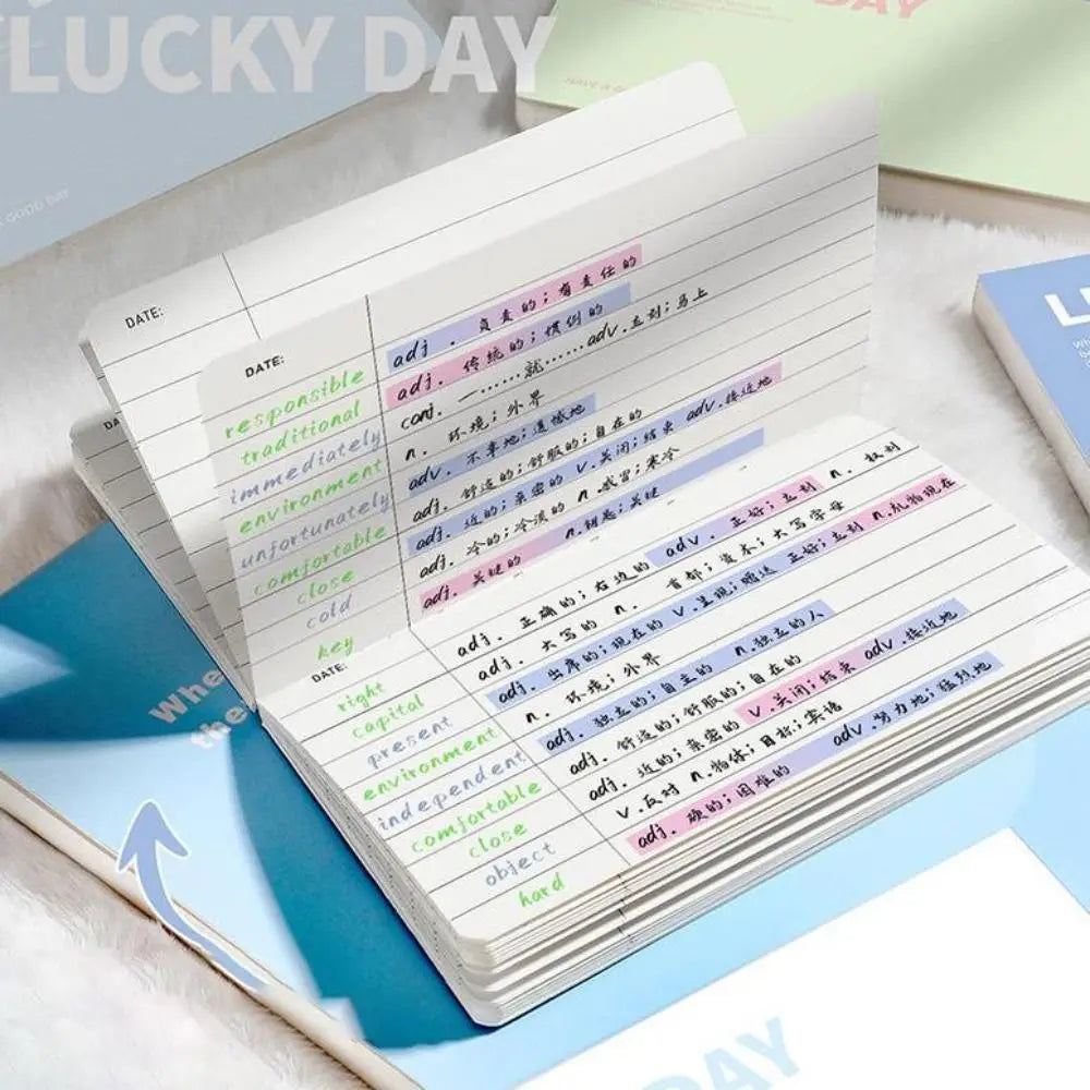 64 Pages Mini Notebook Hard Cover Horizontal Diary Book Flip Up Pocket Notebook
