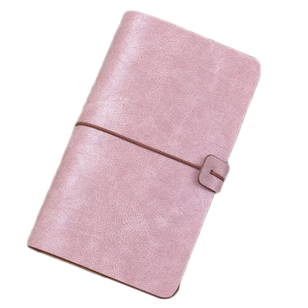 Vintage Portable Leather Notebook Stationery Hand Ledger Diary Book Hardcover Exquisite Notepad School