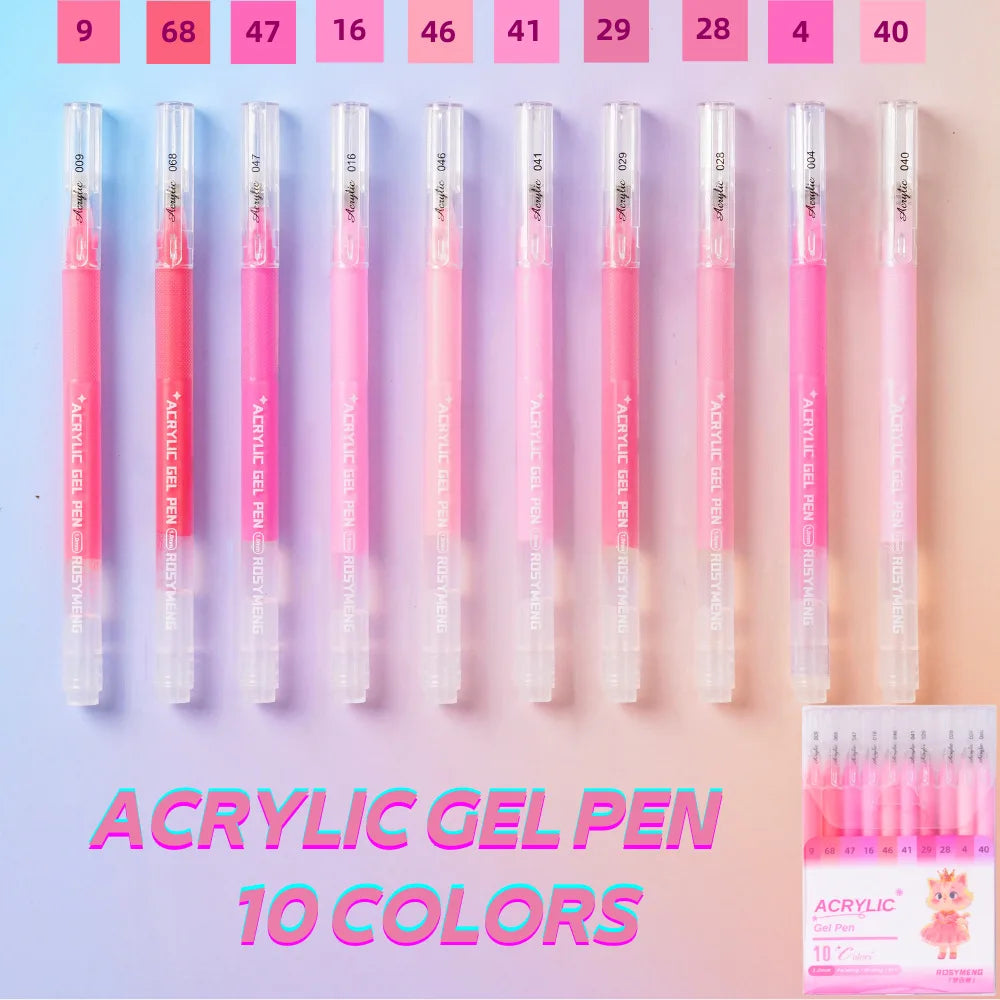 ROSYMENG 100/160 Colors Gel Pens,Acrylic Painting Handbook Pen Set,Multi-Color Neutral Pen,Student Writing Drawing Marker Pens