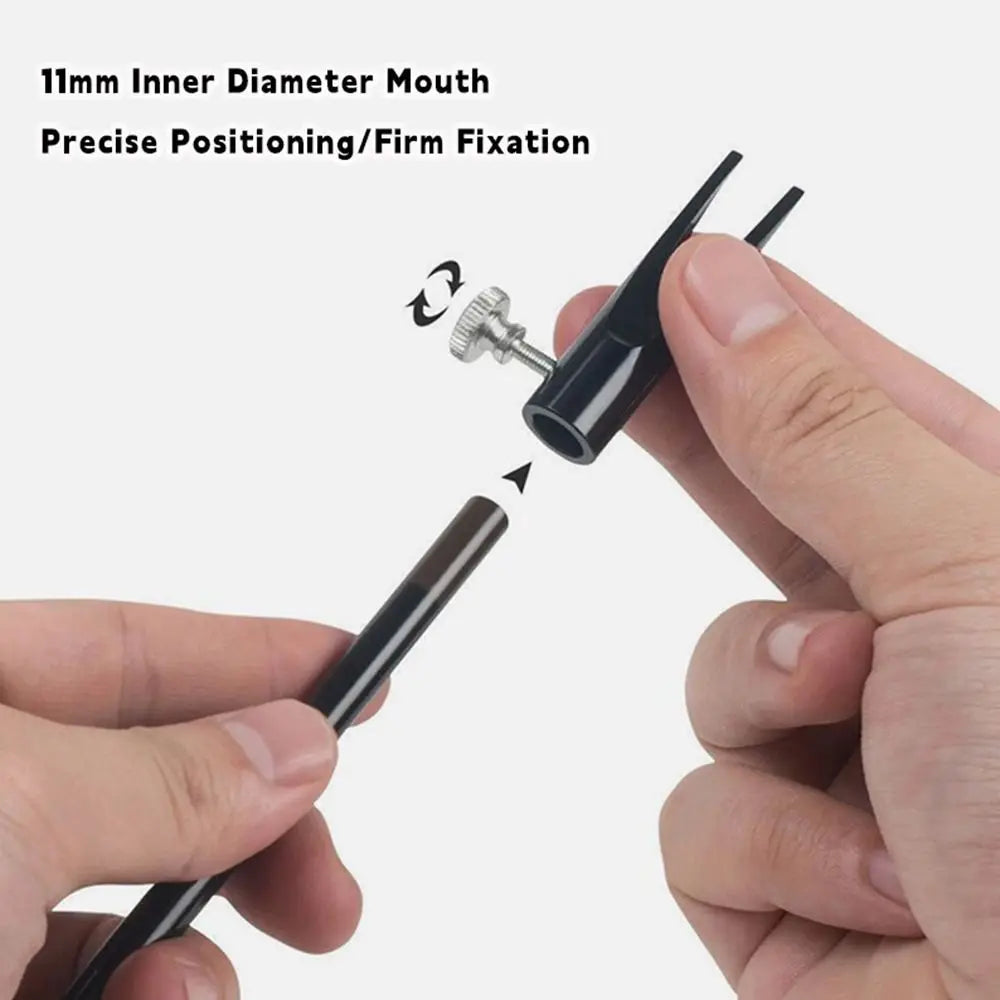 Metal Pencil Sharpening Assist Tool Adjustable Screw Firmly Fixing Eyebrow Pen Sharpening Tool Duckbill Brow Pen Sharper