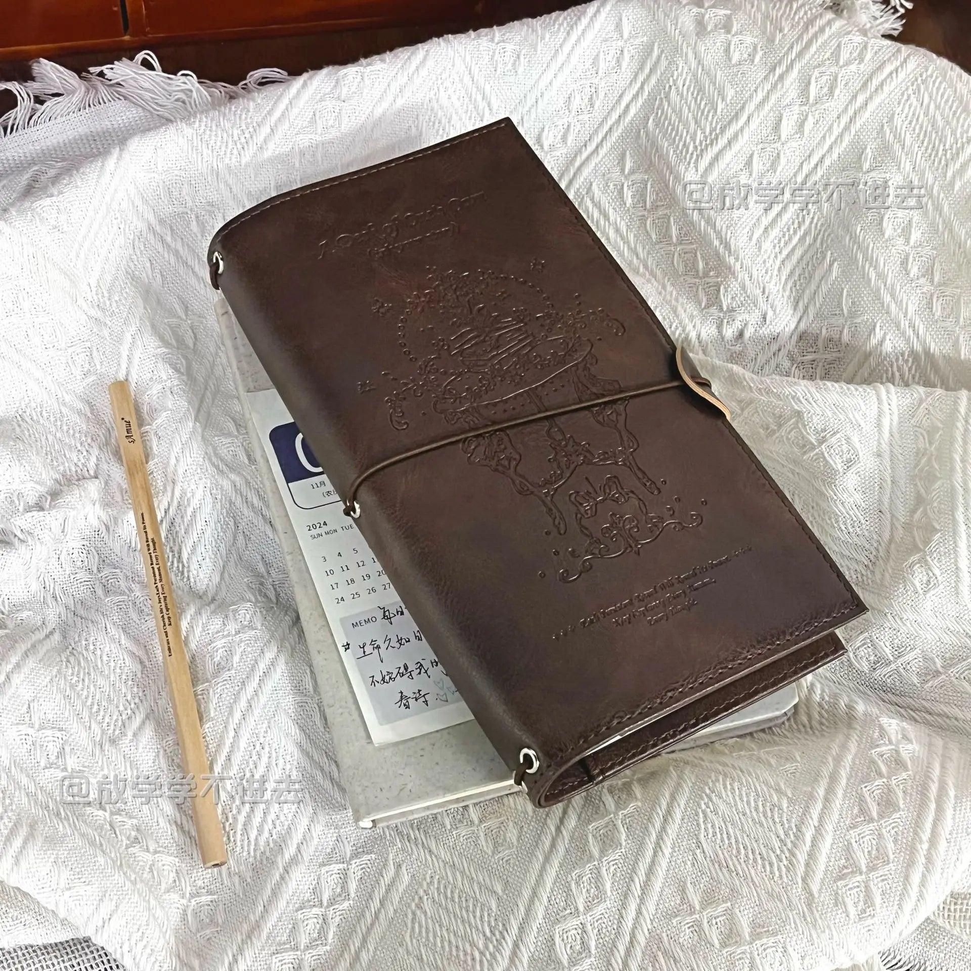 Vintage Black Notebook PU Leather Blank Kraft Diary Note Book Journal Sketchbook Stationery School Office Supplies