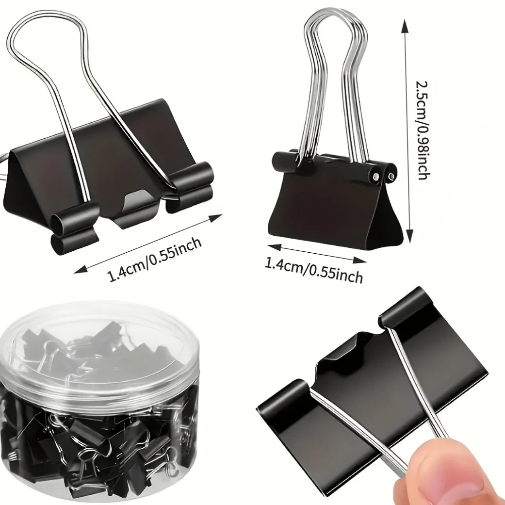 A Pack of 60 Notebook Clips, Made of Sturdy Metal, Is Perfect for Use in Offices, Classrooms, and by Educators.