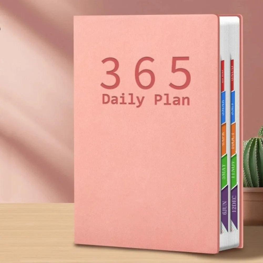 Composition Notebook Portable 2027 Planner 400 Pages Notebook Pocket Schedule Book Hardcover Notepad Self-Discipline