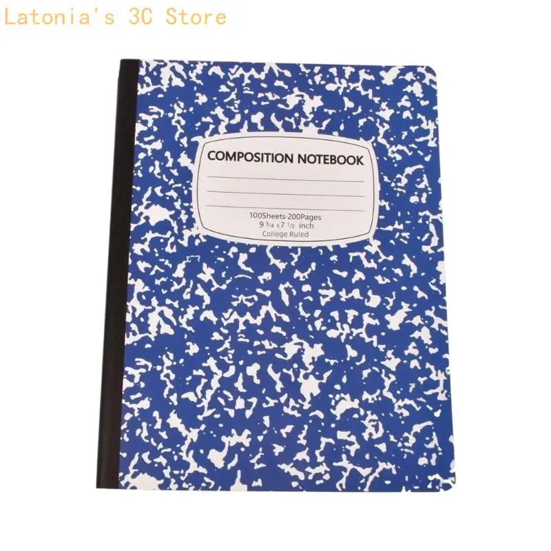 Softcover College Ruled Composition Notebook, 100 Sheets for Class Writing X3UB