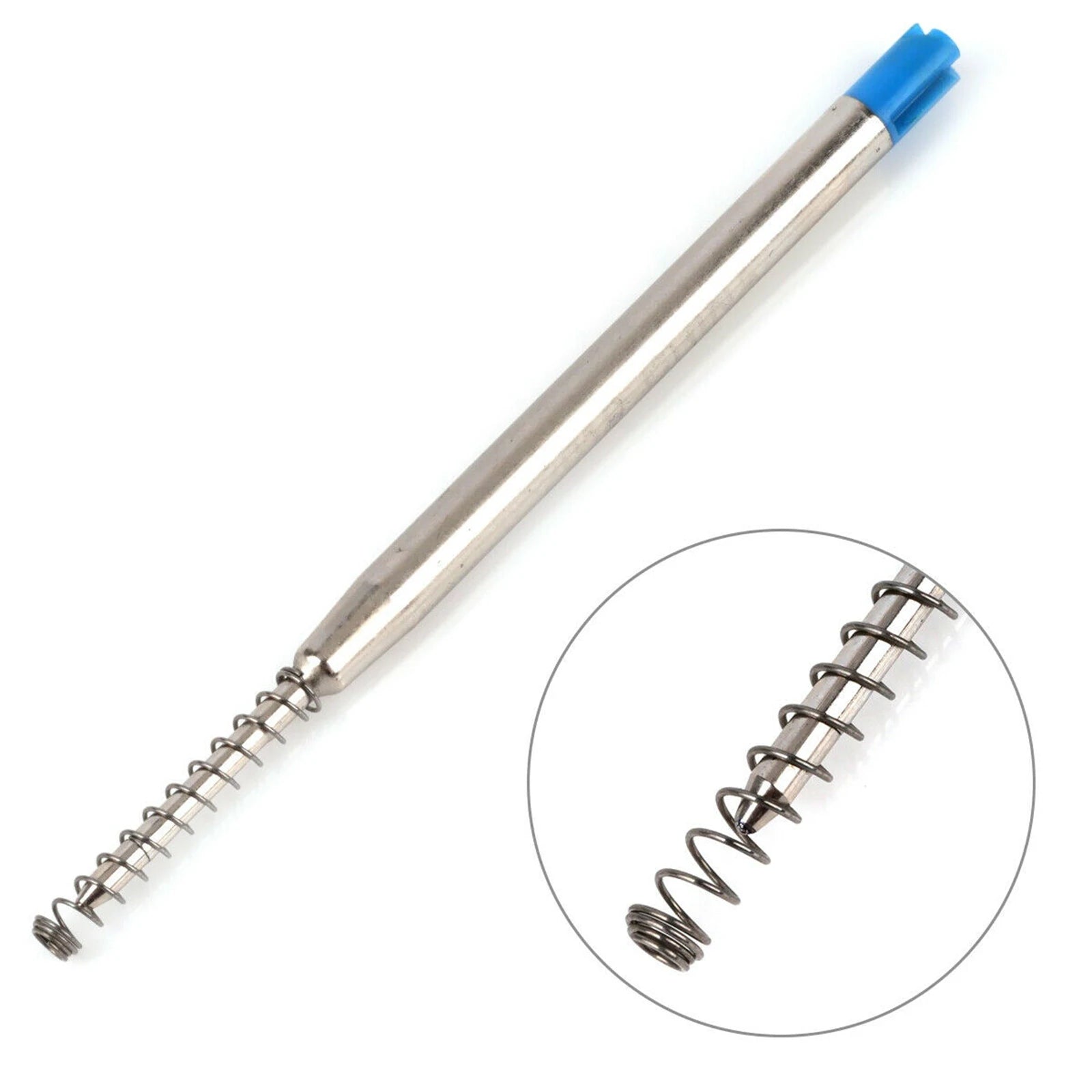 10pcs G2 Ballpoint Pen Refills 1mm Medium Point with Spring Universal Replacement Refills
