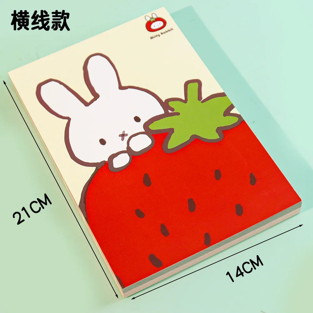 Kawaii Miffys Notebooks and Journals New Kids Anime Rabbit Notepad Student School Planner Memorandum Office Accessories Gifts