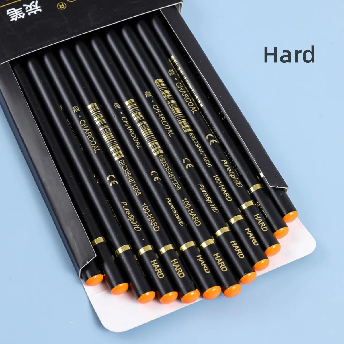 12PCS Professional Charcoal Pencils for Drawing, Sketching, Shading, Artist Pencils for Beginners & Artists