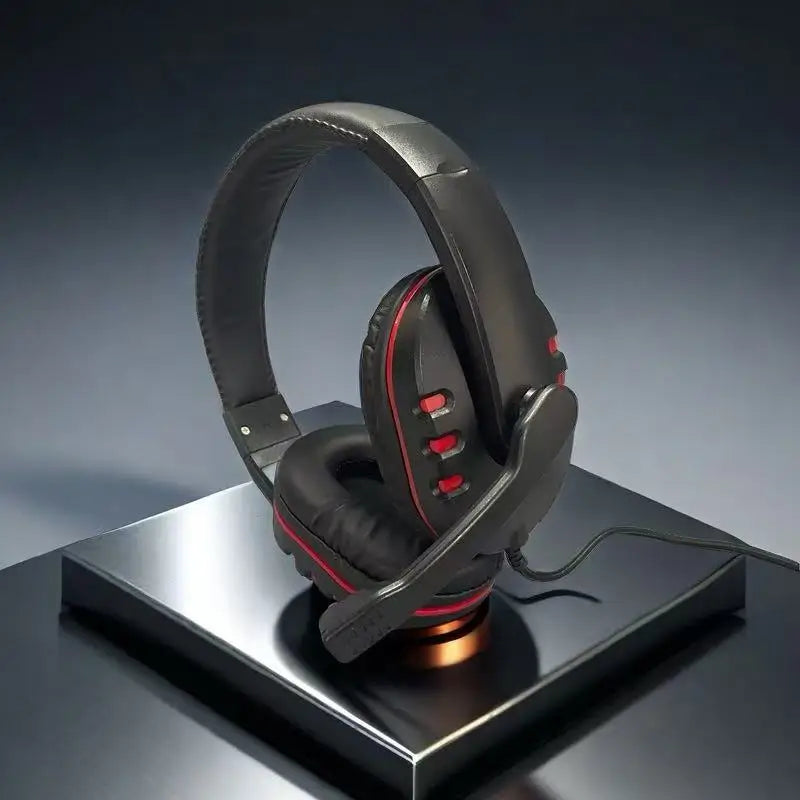 7260 Wired Headphones with Microphone，Suitable for work meetings、Study Recording、Entertainment Games，Compatible：PS4/PS5/Xbox One