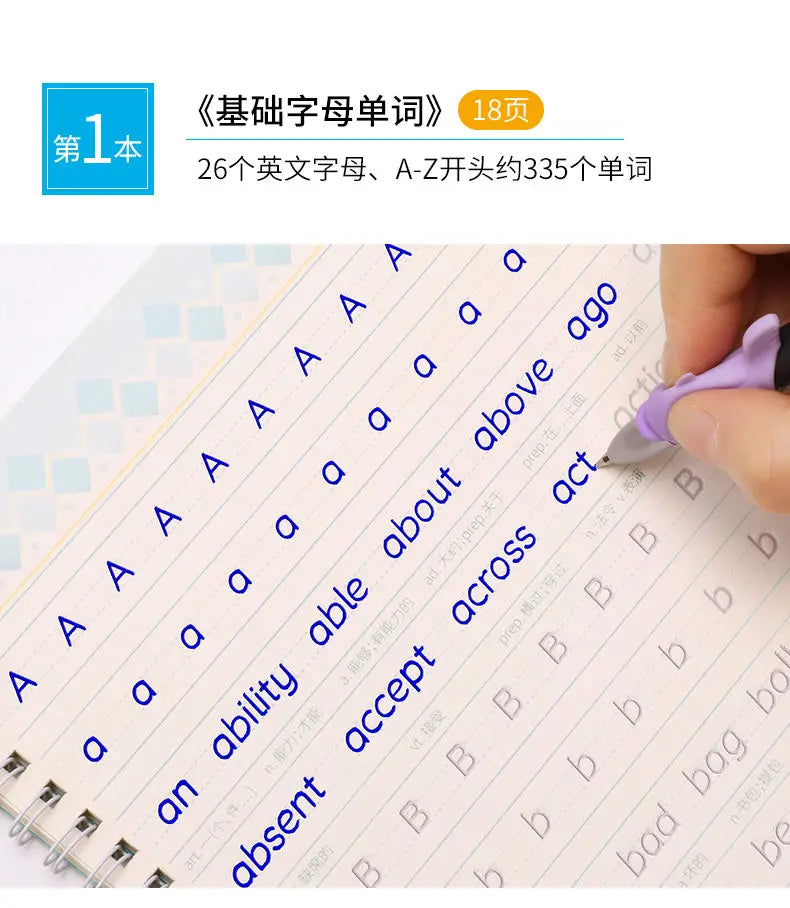 Students Practice Copybooks Learn English Composition Writing Handwriting Practice Book Hengshui Calligraphy Book 3D Reusable