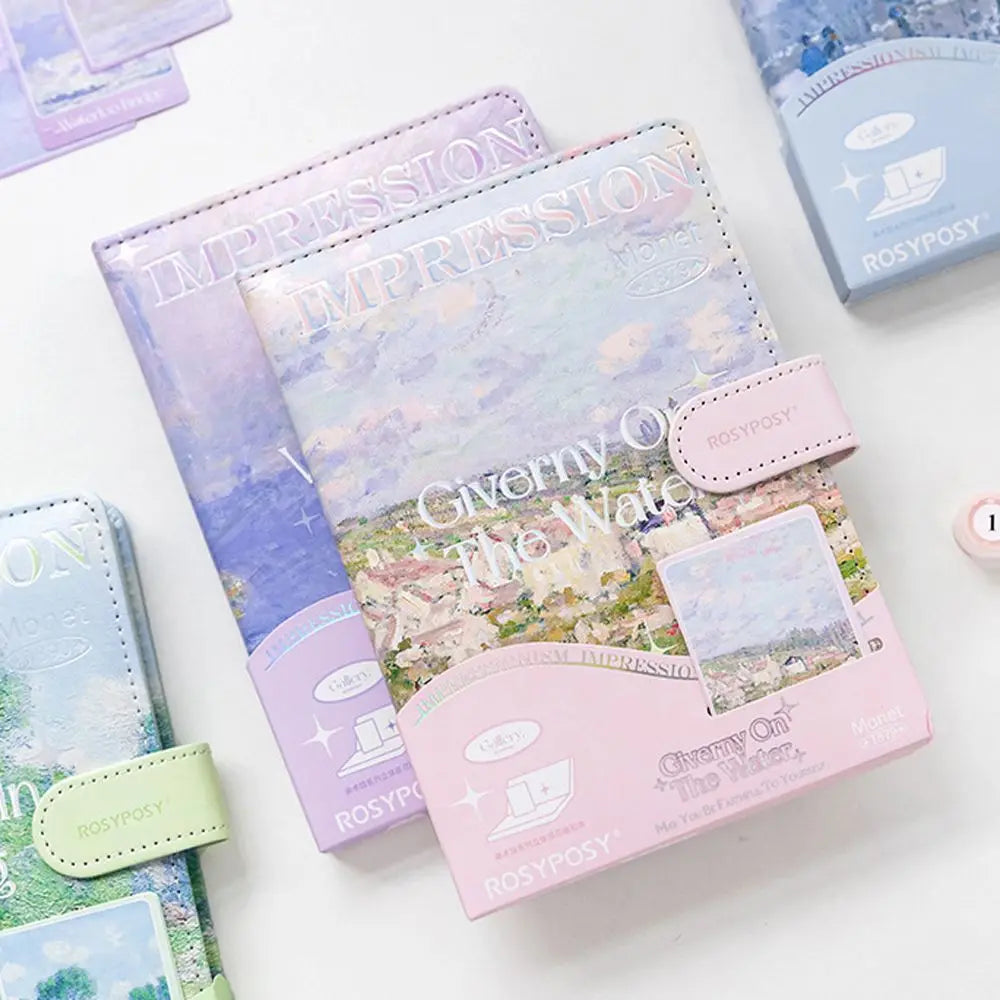 Weekly Planner School Stationery Magnetic Buckle Writing Pads Landscape Notepad DIY Scrapbook Scenery Notebook Handbook