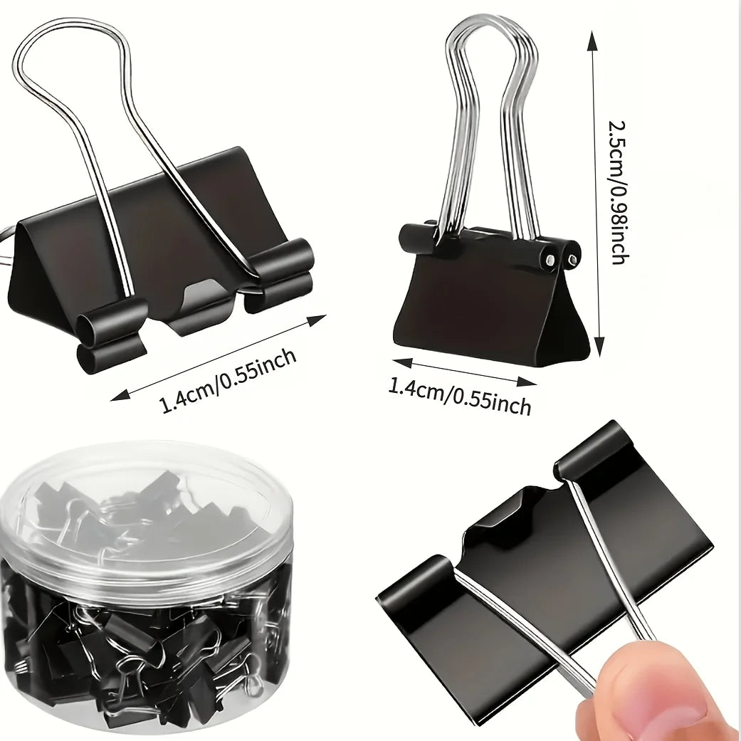 A Pack of 60 Notebook Clips, Made of Sturdy Metal, Is Perfect for Use in Offices, Classrooms, and by Educators.