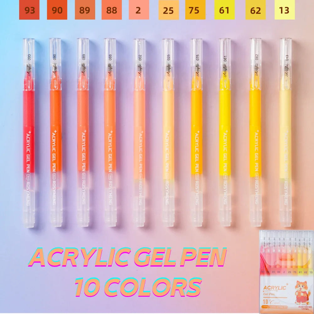 ROSYMENG 100/160 Colors Gel Pens,Acrylic Painting Handbook Pen Set,Multi-Color Neutral Pen,Student Writing Drawing Marker Pens