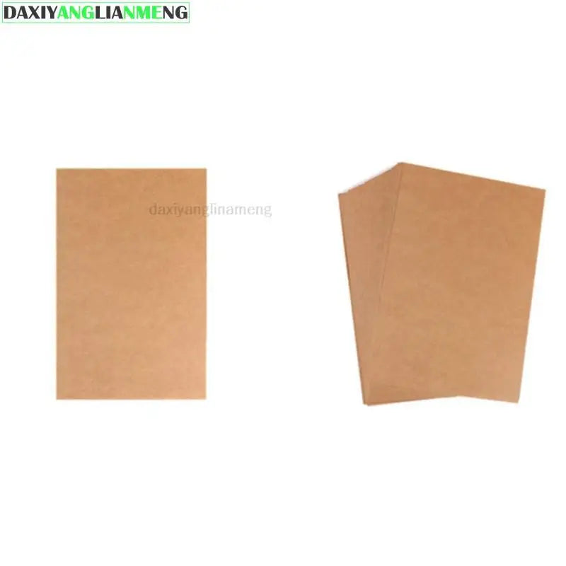 100pcs/lot A6 Size 10 X 15cm Kraft Paper 350gsm Card Paper, DIY Gift Packing Cardboard Paper Blank Postcard