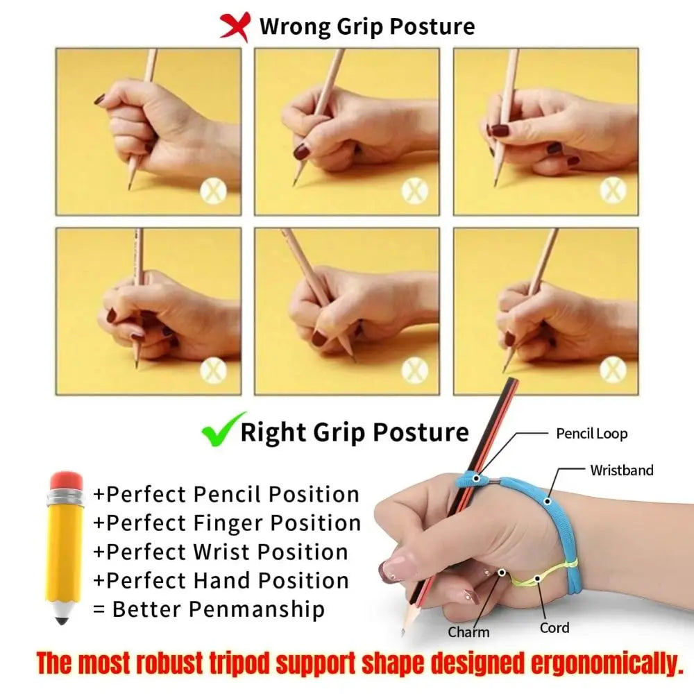 6PCS Ergonomic Pencil Grips Cartoon Shape Portable Students Learning Write Corrector Soft Handwriting Aid for Kids Handwriting