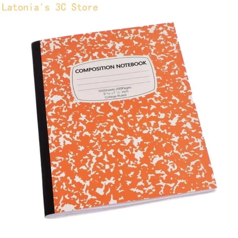 Softcover College Ruled Composition Notebook, 100 Sheets for Class Writing X3UB