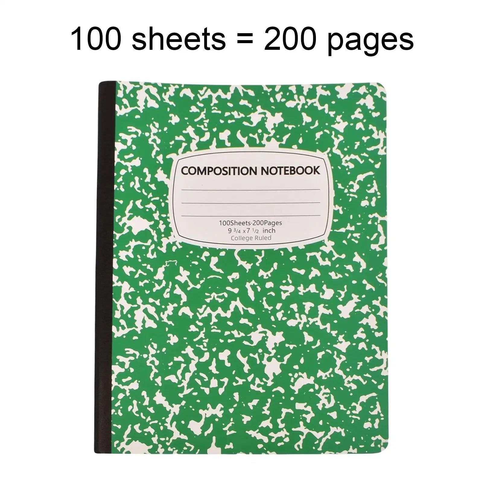 Composition Notebook College Ruled 100 Sheets Abstract Marble Cover Thick Paper 10.2x7.2in Lined Paper Notebook For School