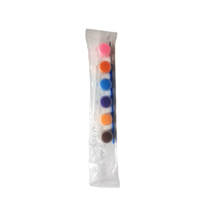 2 ml 6 Color Waterproof Acrylic Paint Set Art Painting DIY Graffiti Plaster