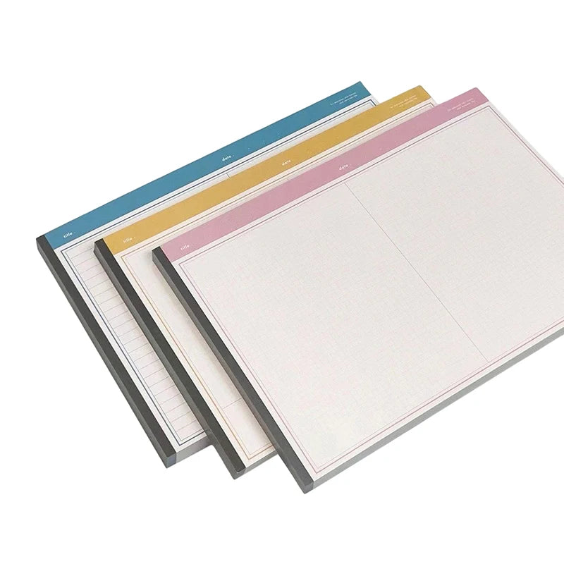 Agenda Planner Tearable Sketch Book Notebook Draft Paper Journal Notebooks Simple Diary School Supplies Student Stationery Gifts