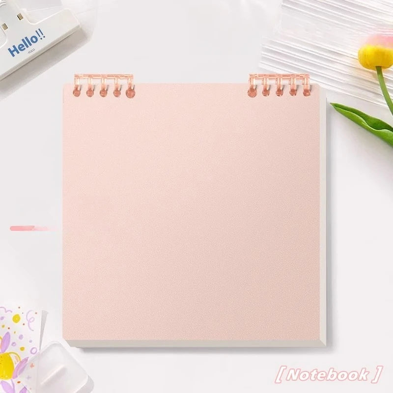 Grid Notepad B5 Sketch Book Notebooks Leaf Notebook Diary Flip Stationery Journal Writing Pads Office School Supplies