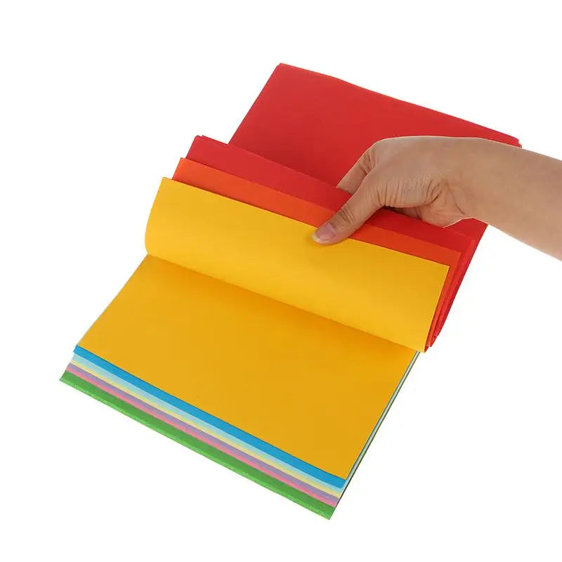 50/100pcs Color A4 Paper 10 Color Copy Paper Printing Paper Color Hand Folding Paper For Kids DIY Art School Home Projects