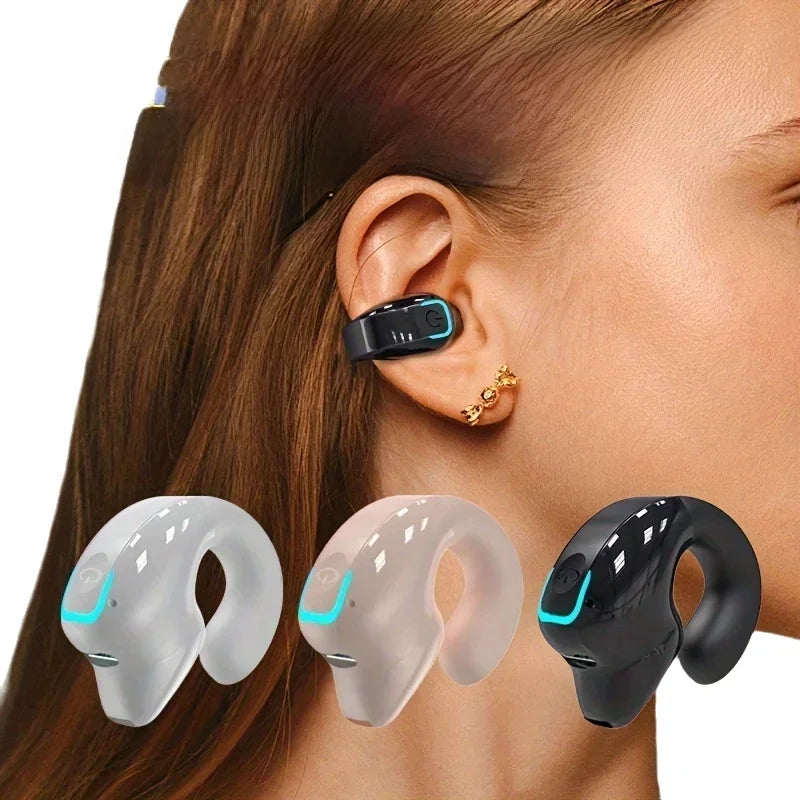 Earphone Clip Wireless Bluetooth Headphone Bone Conduction Headset High Quality TWS Auriculares Sport Noise Canceling With Mic