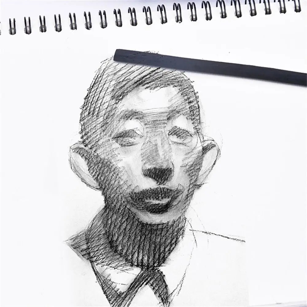Black Color Charcoal Sticks Vine Charcoal Strong Color Charcoal Bars Comfortable Feel Willow Charcoal Drawing Charcoal Pencils