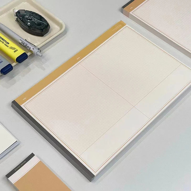 Agenda Planner Tearable Sketch Book Notebook Draft Paper Journal Notebooks Simple Diary School Supplies Student Stationery Gifts