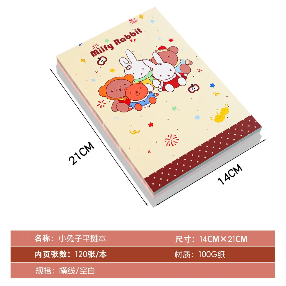 Kawaii Miffys Notebooks and Journals New Kids Anime Rabbit Notepad Student School Planner Memorandum Office Accessories Gifts