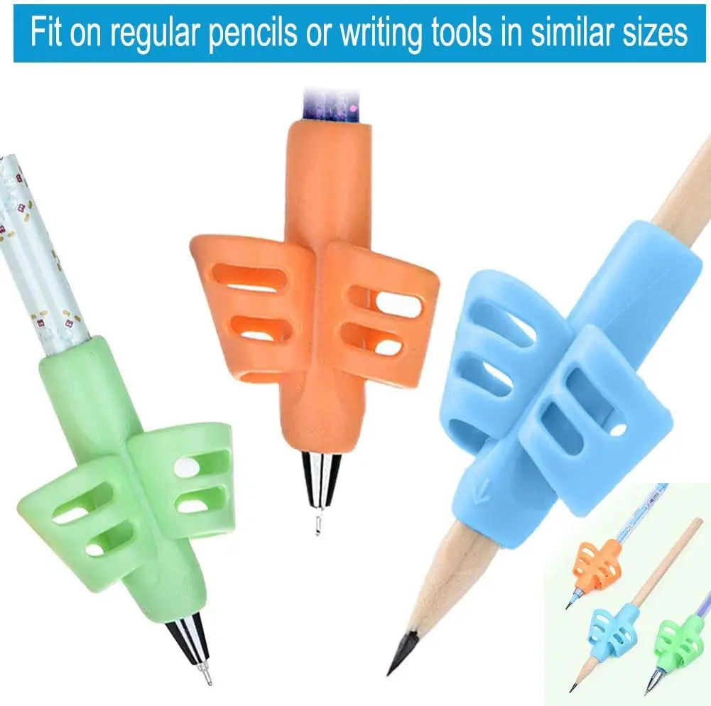 4/8/16 Pcs Handwriting Pencil Grips for Students Writing Aid Posture Correction Training Compatible with All Pencils