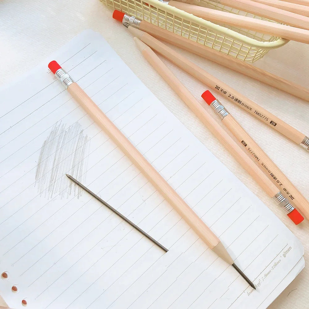 Student School office accessories stationery items Cute Stationery Drawing Writing Art Sketching 2.0 mm Mechanical Pencils