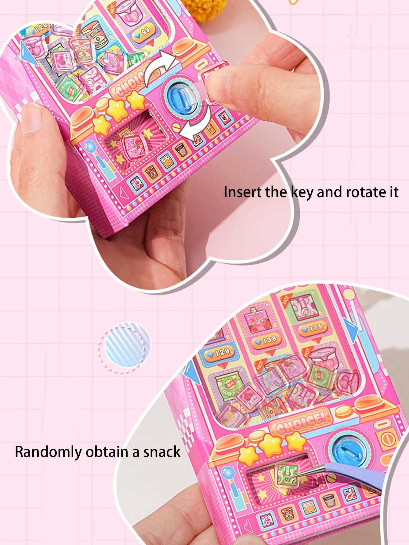 A Notebook with 80 Colorful Pages, a Stylish and Portable Pocket-Sized Notebook with a Theme of Delicious Snacks