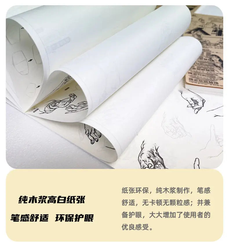 4 Books Character Sketch Line Drawing Tutorial Art Book Basic Knowledge Series Charact Sketch Set Sketch Copy Book
