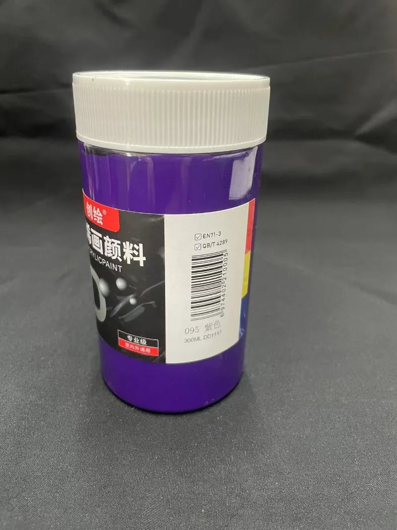300ml Large-capacity Acrylic Paint Is Waterproof Sun-resistant and Does Not Fade EasilyThe Paste Has A Fine Texture for Graffiti