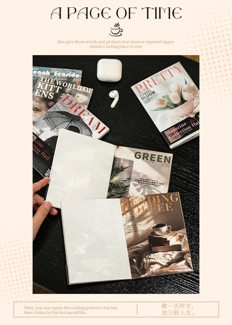 Journal GO 30sheets Magazine Collection Material Book for Scrapbooking Collage Junk Journal Magazine Gallery Material Paper