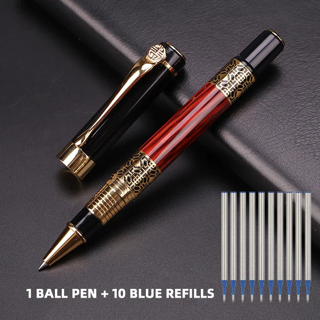 Metal Wood Grain Fountain Pen School Supplies Pens Student for Ballpoint Pen Stationery Supplies Fountain Pen High Quality