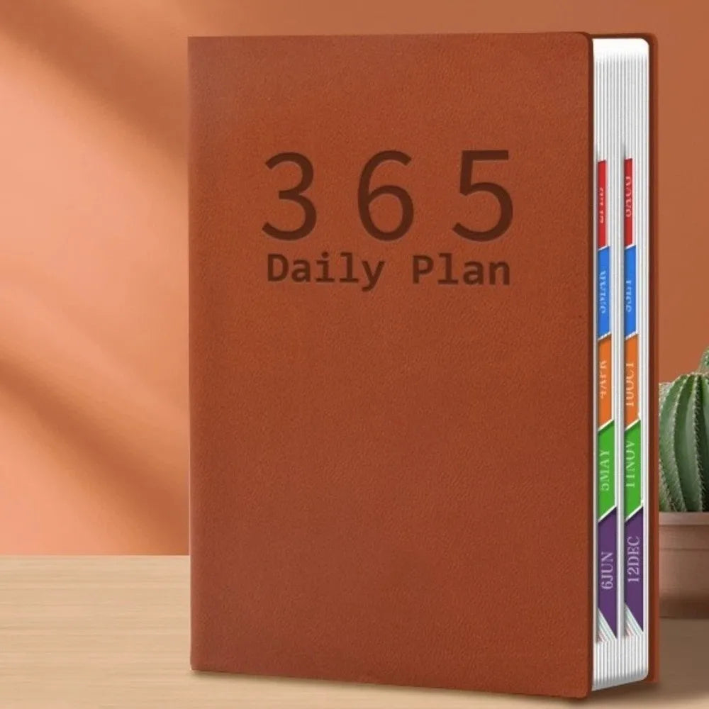 Composition Notebook Portable 2027 Planner 400 Pages Notebook Pocket Schedule Book Hardcover Notepad Self-Discipline
