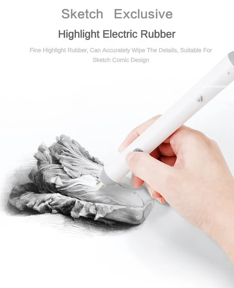 Electric Rubber Eraser Sketch Adjustable School Office Supplies Art Drawing Automatic Learning Pretty Stationery Funny Erasers