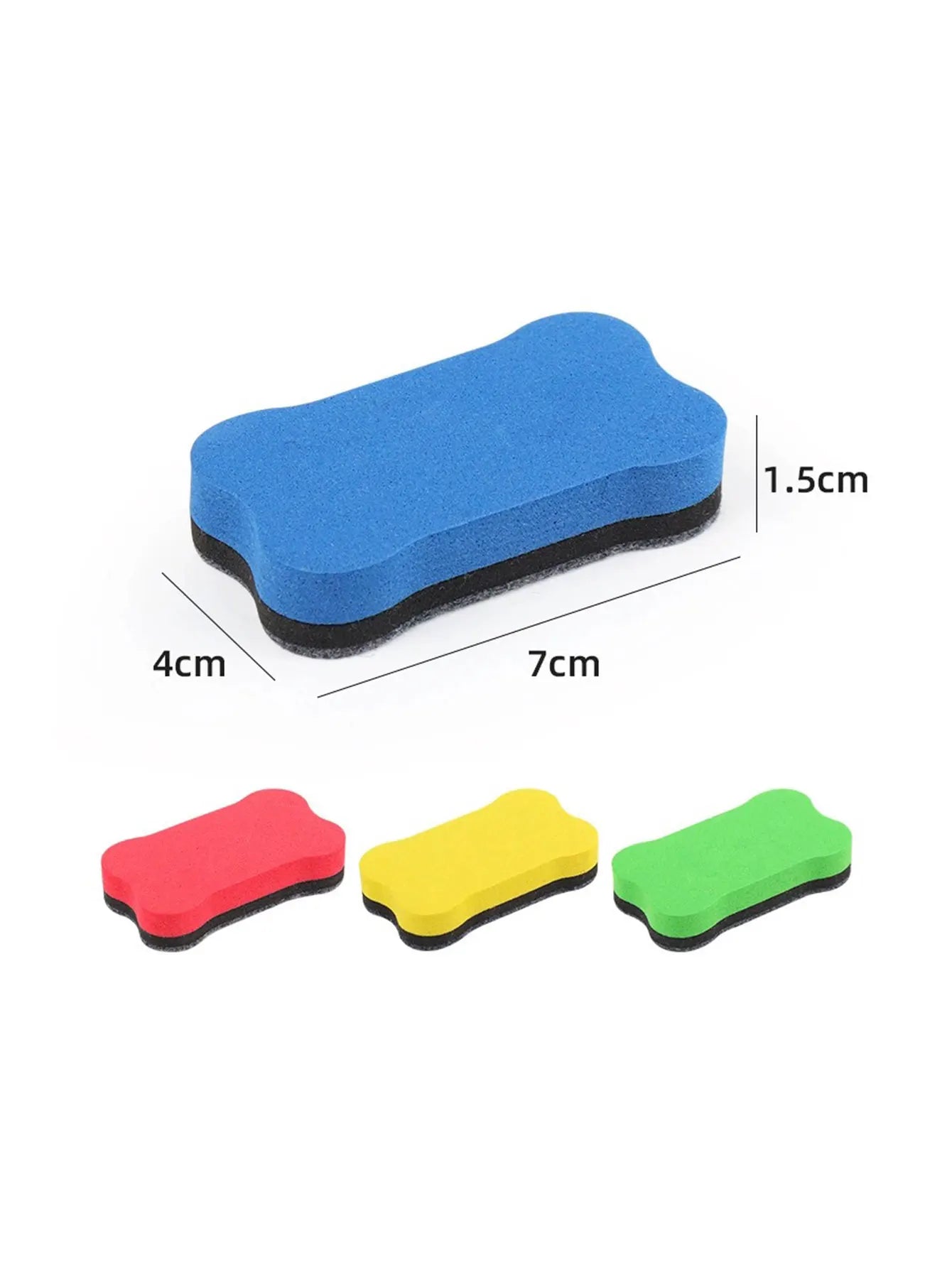 Magnetic Whiteboard Erasers EVA Magnetic Blackboard Whiteboard Chalkboard Drywipe Marker Pen Cleaner for School Office Kitchen