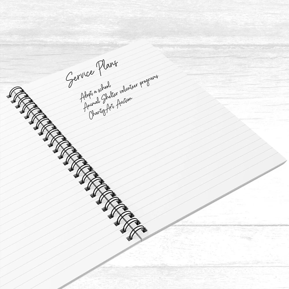 1pc Custom Name Spiral Notebook,Lined Inner Pages,Back To School,Birthday Present,Teen Girls,Students,Class Notes,Daily Diary